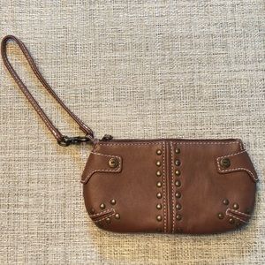 Michael Kors leather studded wristlet